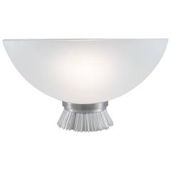 Large Bowl Lamp with Spiked Aluminum Base