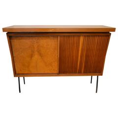 Beautiful 1960 Italian Bar Furniture Sliding Door with Lighting