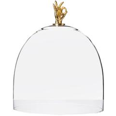 Titled, Top Ok Glass and Brass Dome 6
