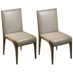 Dining Chairs/Side Chair in Walnut by Tinatin Kilaberidze
