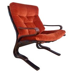 Mid-Century Retro Norwegian Westnofa Lounge Easy Armchair, 1960s