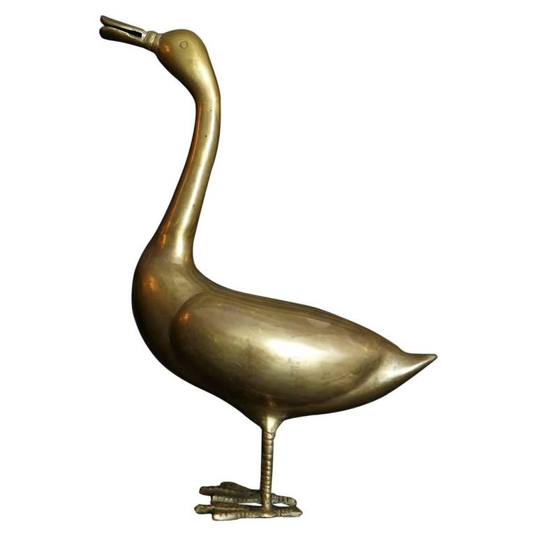 Large Brass Goose, Germany, circa 1960s at 1stDibs
