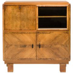 Art Deco Cabinet in burl wood, 1920s-1930s 12