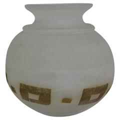 Vase Signed and Marked Seguso, Murano, Italy, 1960
