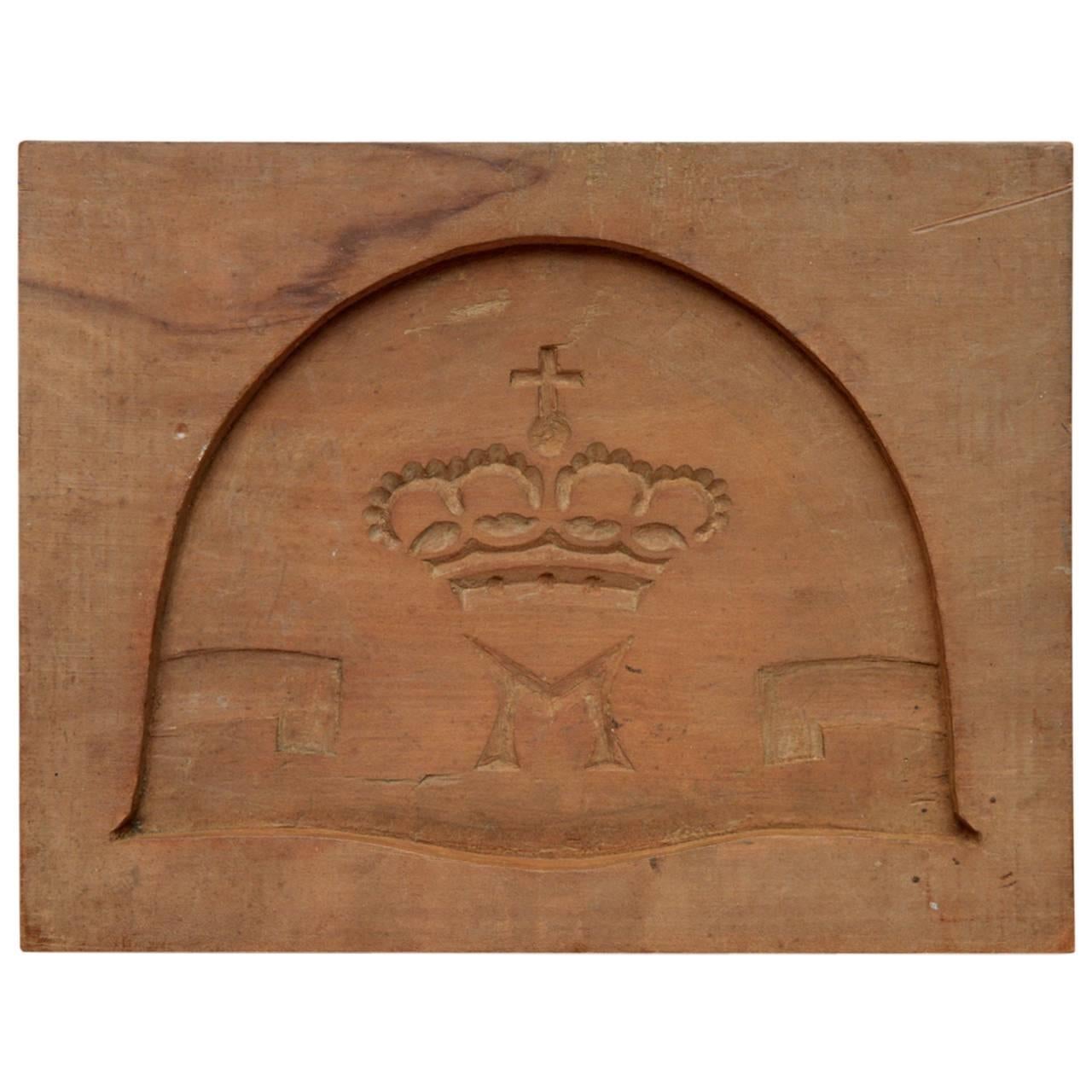 19th Century Dutch Carved Wood Christmas Cookie Mold