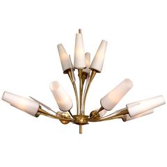 Italian Twelve-Light Chandelier, 1950s 10