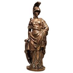 Gilded Bronze Representing the Goddess Athena, circa 1800