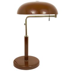 Brown BAG Turgi Bauhaus Desk Lamp by Alfred Muller, Switzerland, 1930s