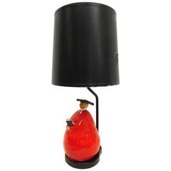 Red Robe Parson Vicar Lamp