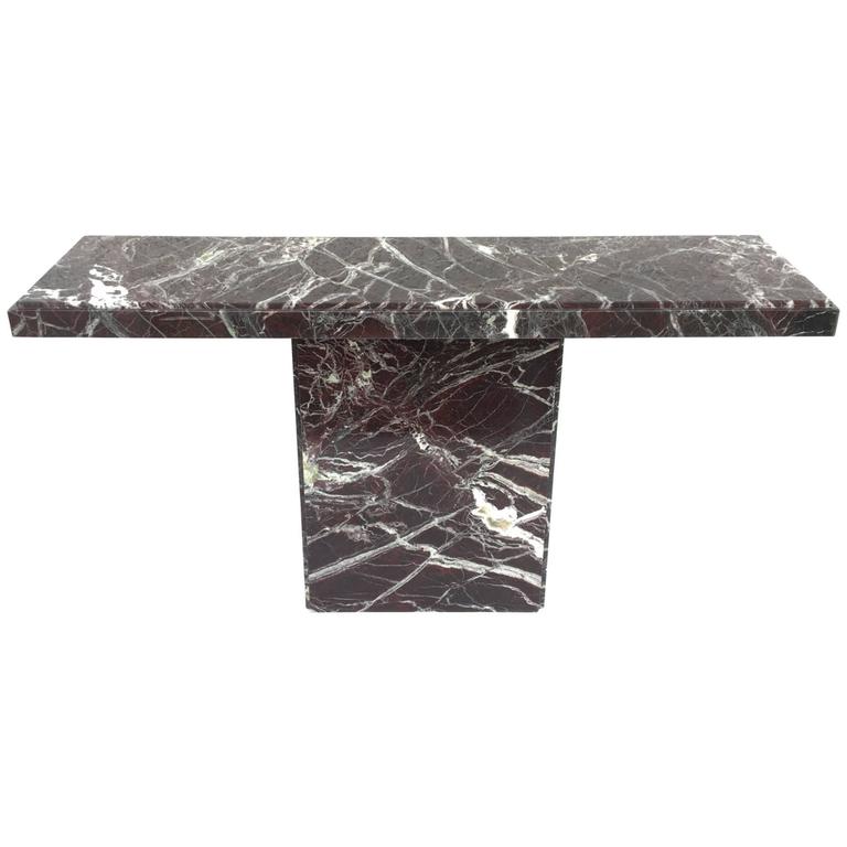 Italian Marble Console Table at 1stDibs