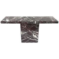 Vintage Italian Marble Console Table