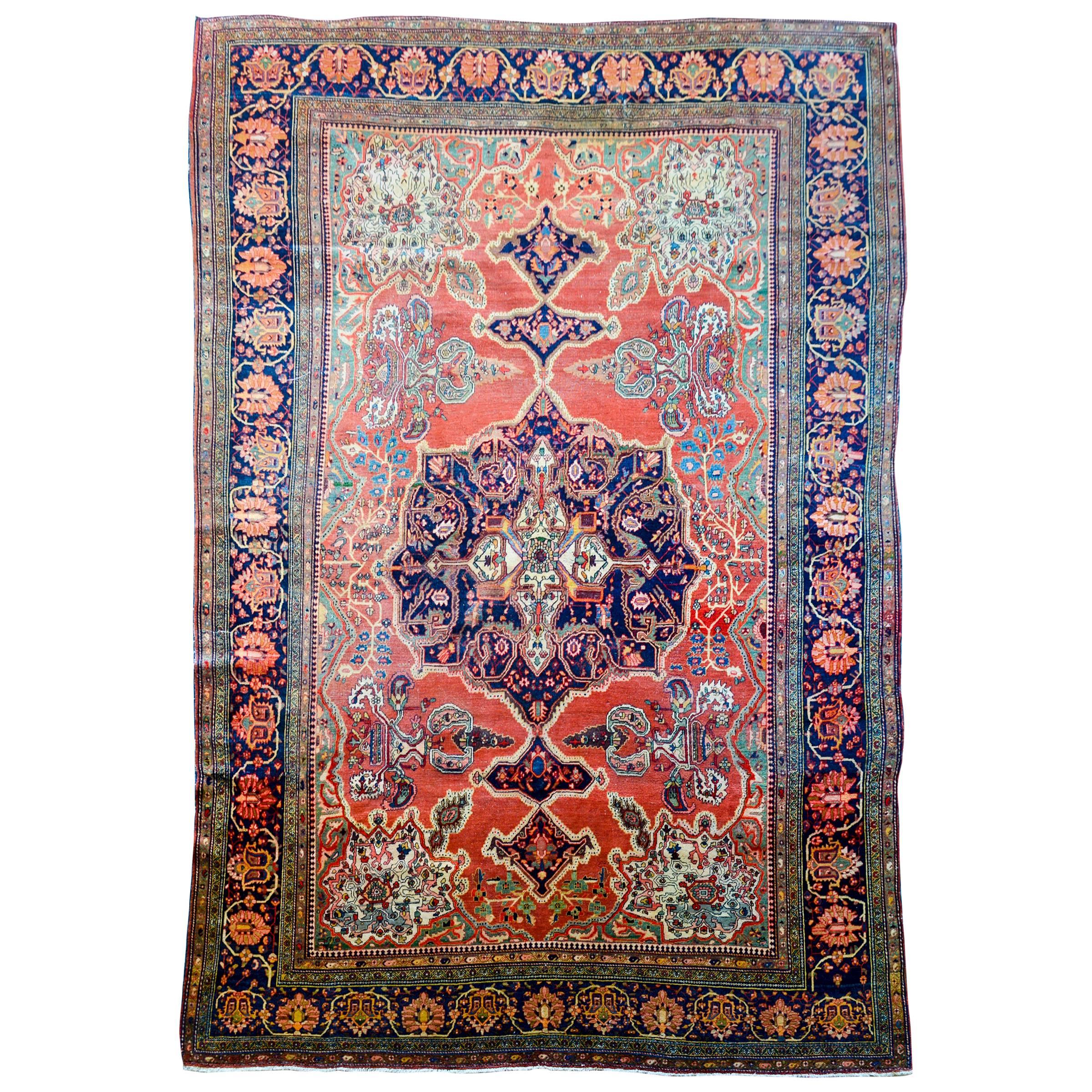 Incredible 19th Century Sarouk Farahan Rug