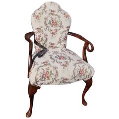 Antique Victorian 19th Century Regency Corner Seating Chair