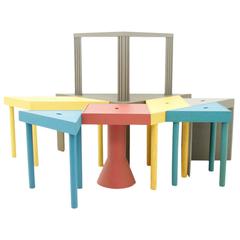 Large Set of eight Tangram Tables by Massimo Morozzi for Cassina, 1983 5