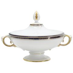 Rosenthal Porcelain Tureen Serving Dish Cobalt and Gold 2