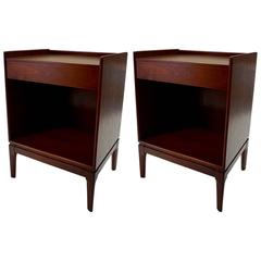 1950 Pair of Peter Hvidt Teak Nightstands