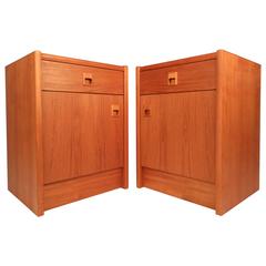 Mid-Century Modern Style Danish Teak Nightstands
