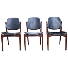 Three Arne Vodder Teak Dining Chairs for France & Dar 6