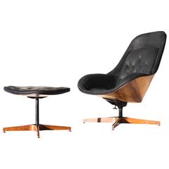 plycraft ottoman George Mulhauser Lounge Chair and Ottoman for Plycraft