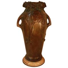 Bronze Art Nouveau Vase by Saurs
