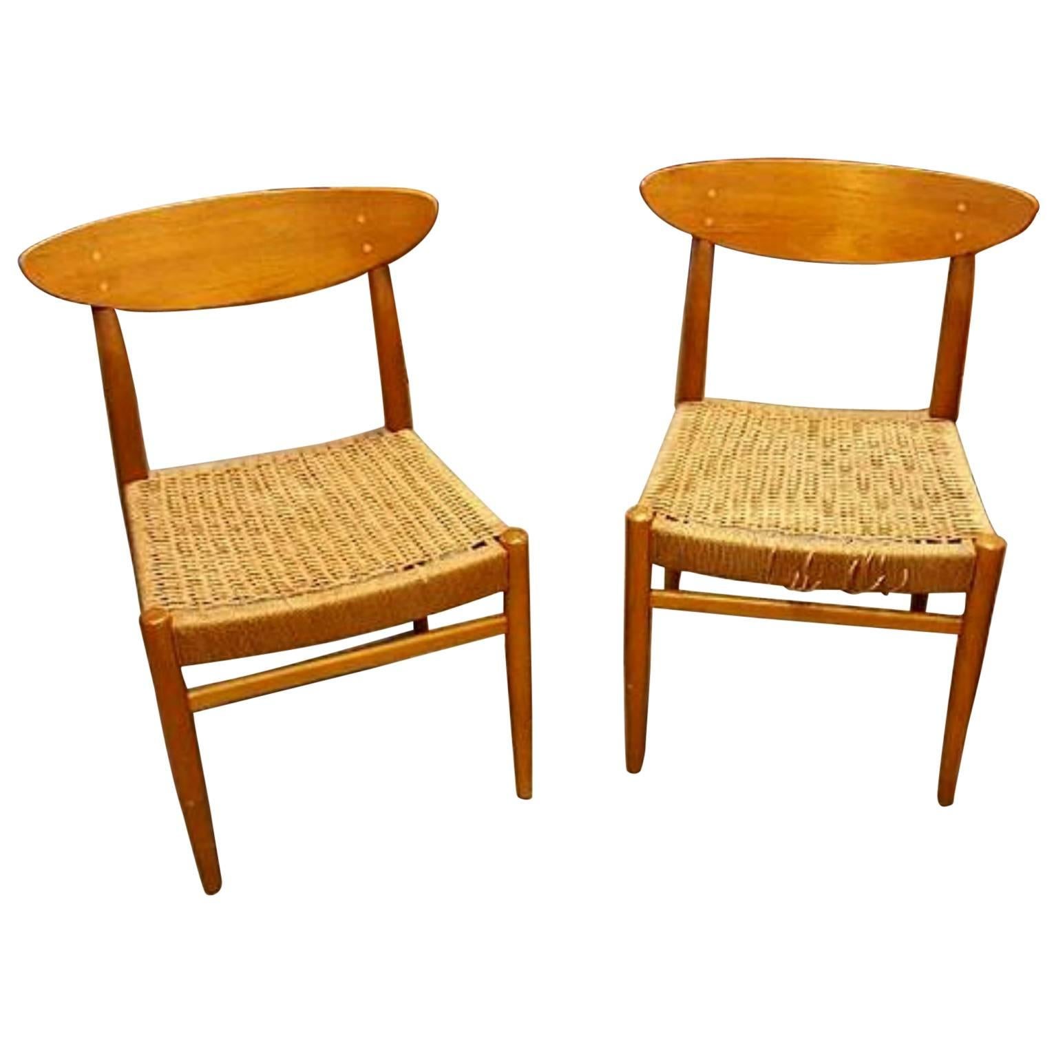 Two Danish Modern Frem Rojle Teak Chairs For Sale