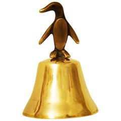 Retro Table Bell "Penguin" by Walter Bosse for Hertha Baller