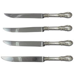 American Victorian by Lunt Sterling Silver Fruit Knife Set 4-Piece 7 1/8" Custom