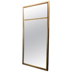 Hollywood Regency Giltwood Tall Split Panel Mirror 8