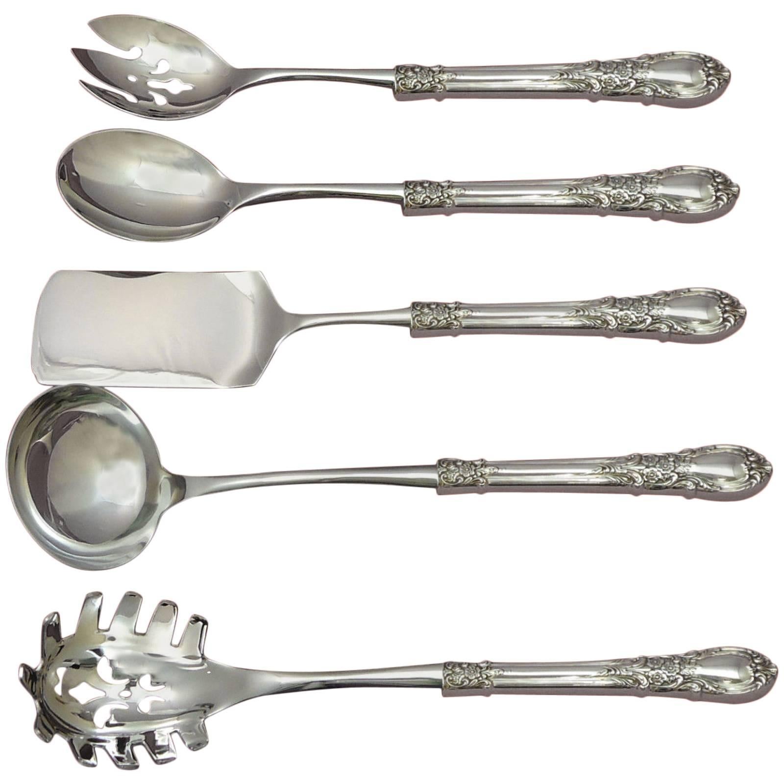 Monticello by Lunt Sterling Silver Cake Server HH w//Stainless Custom Made 10/"