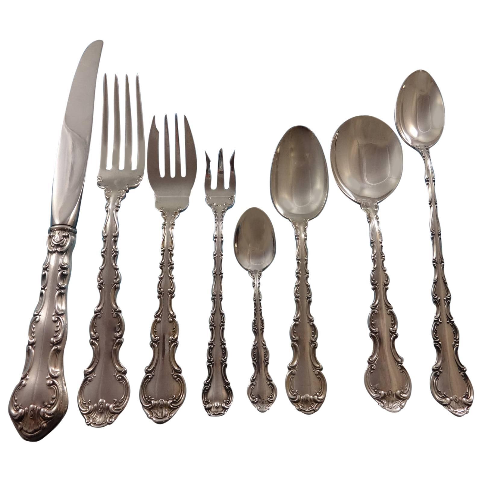 Strasbourg by Gorham Sterling Silver Dinner Flatware Service, Set of 18