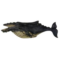 Carved and Painted Humpback Whale by Wendy Lichtenstieger