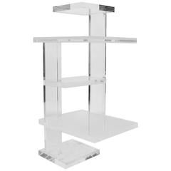Small Clear Lucite Etagere