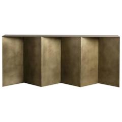 Tack Console by Uhuru Design, Antiqued Brass 12