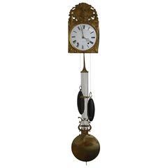 Antique Comtoise Clock Work with Lyre Pendulum