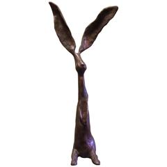 "Chauncey" the Rabbit Bronze Sculpture by Jim Budish