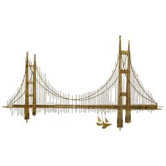 Curtis Jere Golden Gate "Bridge" Sculpture 9