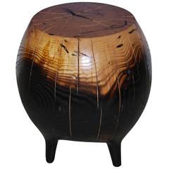 Hand Sculpted Mercury Side Table in "Ombre"