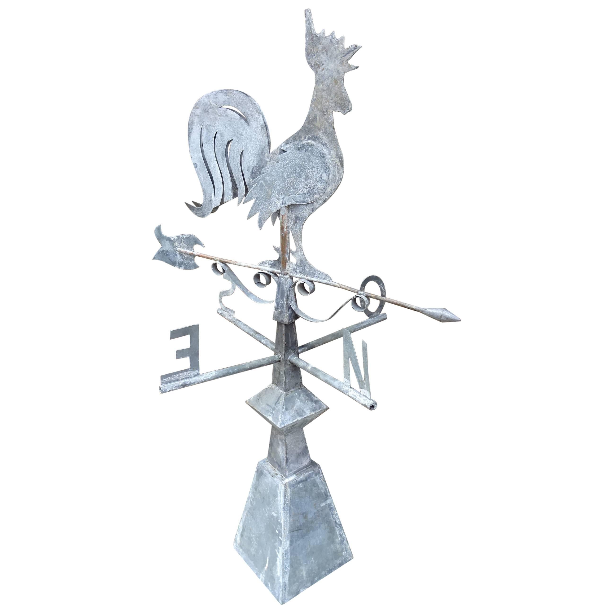 Early French 19th Century Roaster Weather Vane