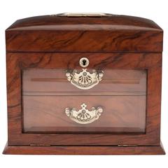 Vintage Walnut Jewellery Cabinet