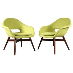 Charming Two Easy Chairs by Miroslav Navratil, circa 1960