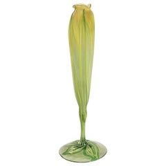 Antique Tiffany Studios New York Calyx Flower Form Vase