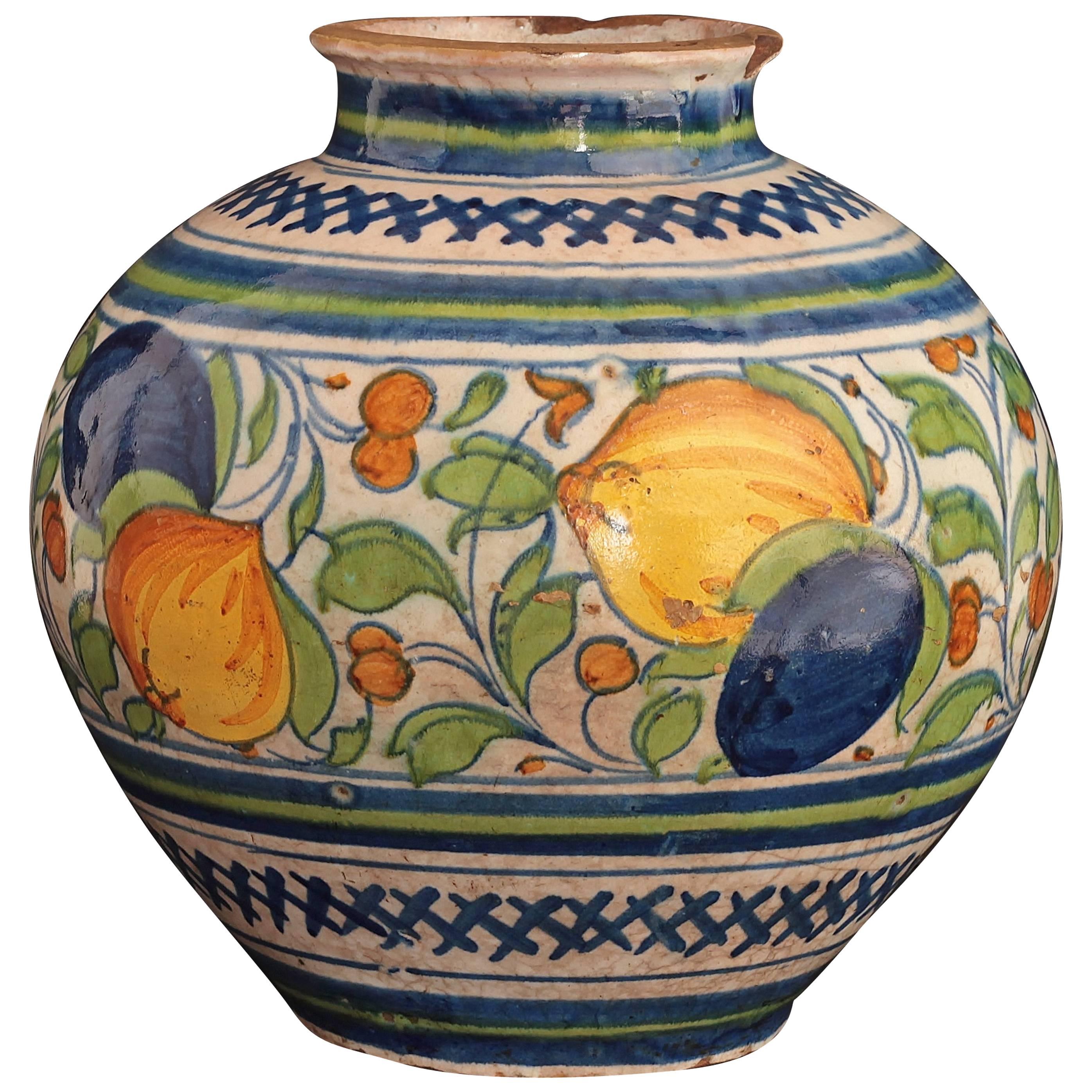 16th Century Venise Majolica Vase or Bowl