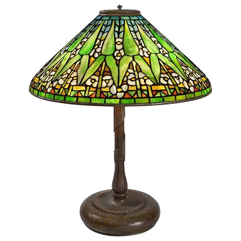 Tiffany Studios New York "Arrowroot" Table Lamp