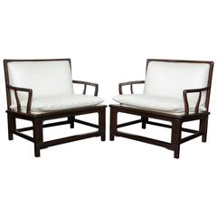Pair of Mid-Century Ebonized Armchairs, 'Widdicomb' 7