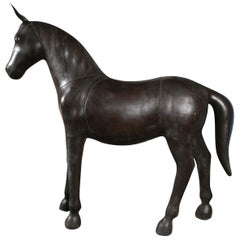Large Leather Horse