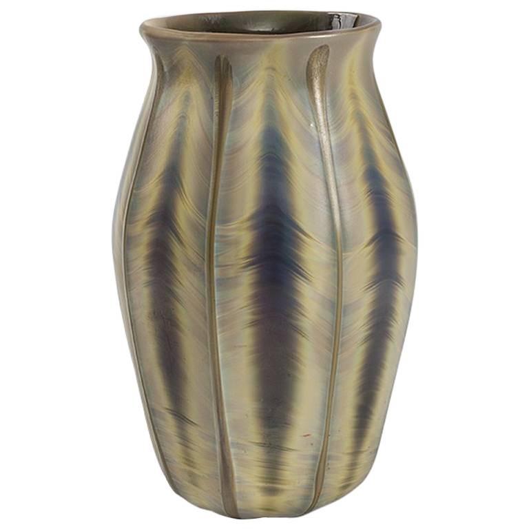 Tiffany Studios New York Agate Glass Vase