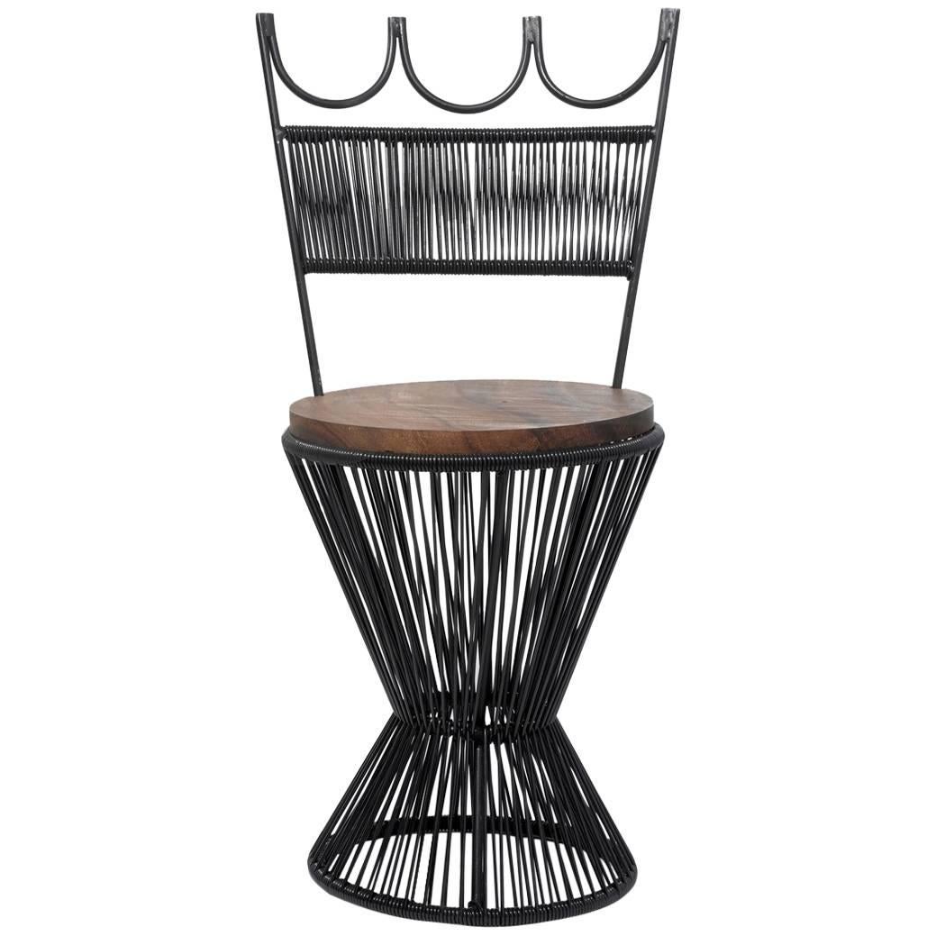 "Design Chess" Queen Chair by Mexa in Black For Sale