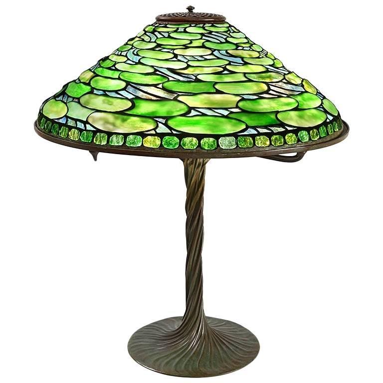 Tiffany Studios New York "Lily Pad" Table Lamp For Sale at ...