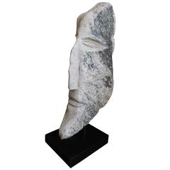Ted Ludwiczak Elongated Carved Stone Head 5