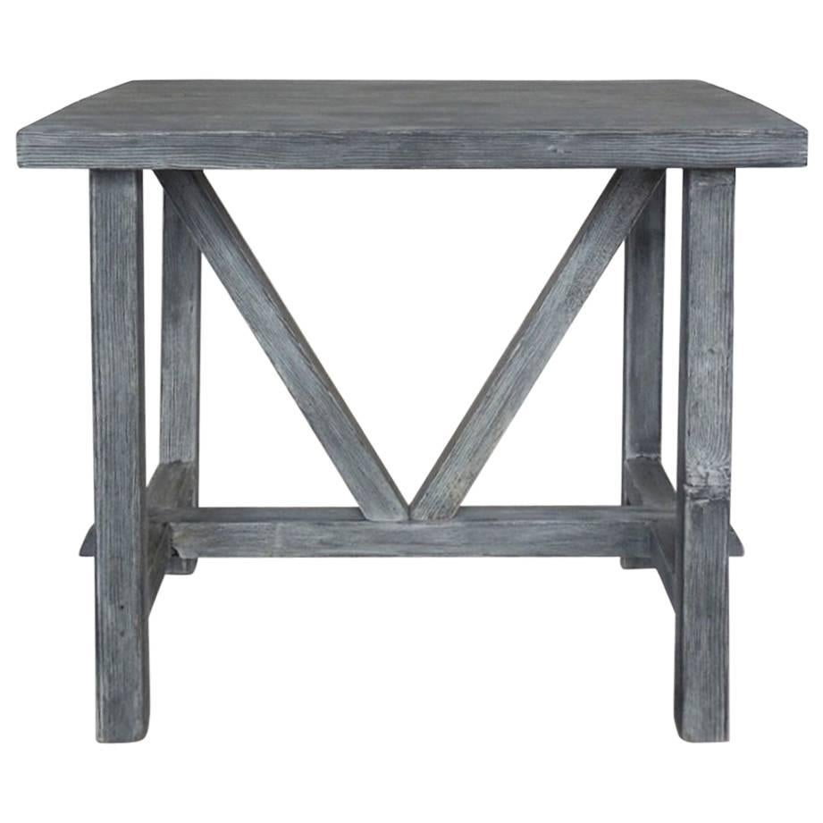 Dos Gallos  Wood Side Table
